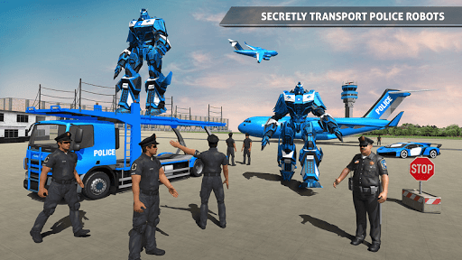 Police Robot Car Transporter Screen 2