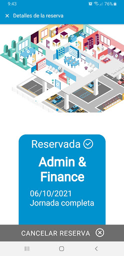 SALTO Desk Booking Screen 2