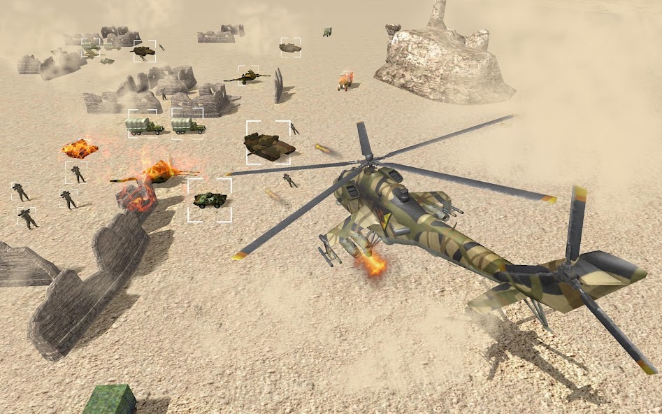 Gunship Helicopter Air Attack 3.34 APK + Mod (Unlocked) for Android