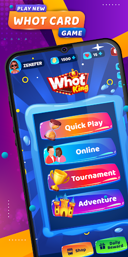 Android application Whot King screenshort
