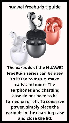 Android application Huawei Freebuds 5 guide screenshort