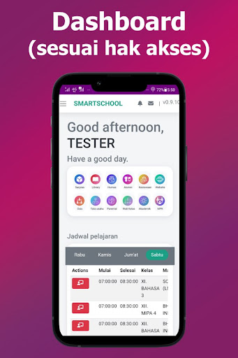 Android application Zchool smartschool screenshort