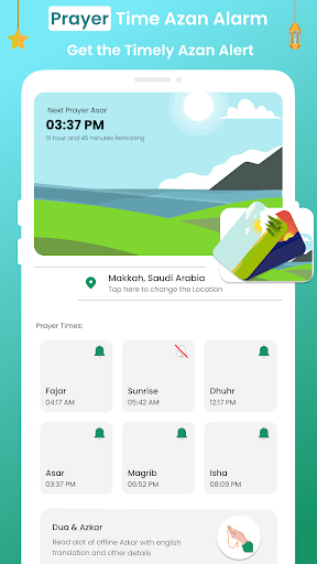 Android application Prayer Time Pro screenshort