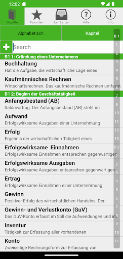 Android application GymGrammatik screenshort
