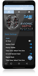Avionic Depth HD WatchFace Widget & Live Wallpaper