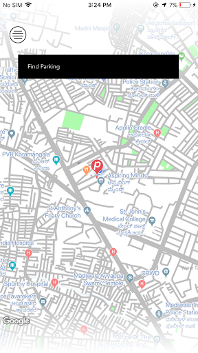 Android application Parkquility screenshort