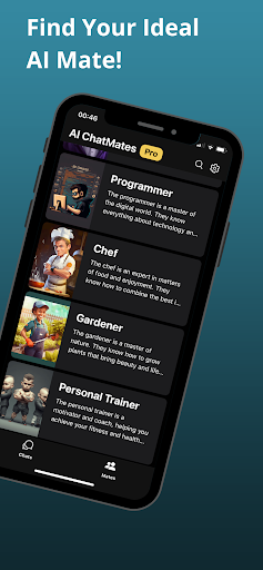 Android application AI Chat Mates screenshort