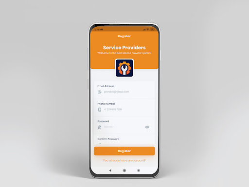 Service On-Demand Provider Screen 2
