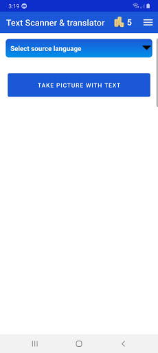 Android application Text Scanner & translator screenshort
