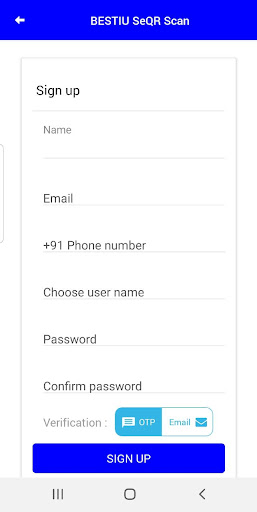 BESTIU SeQR Scan Screen 2