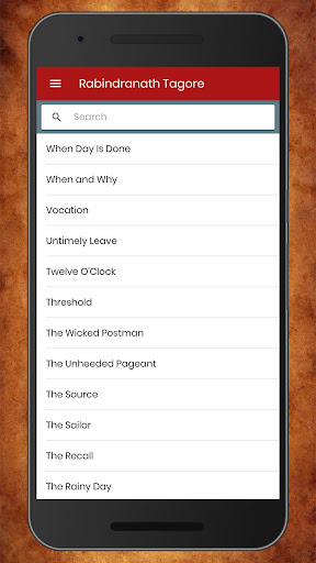 Rabindranath Tagore Poems in E Screen 2