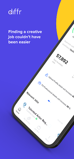 Android application Diffr :Creative Network & Jobs screenshort