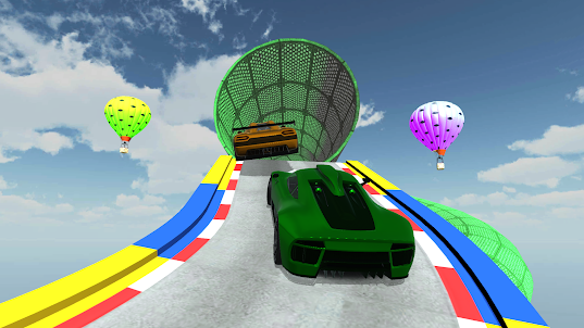 3D Stunt Megaramp GT Car Games