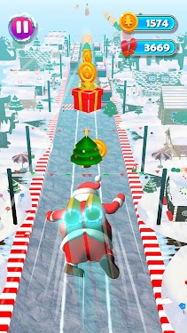 #2. Santa Runner Infinite Run Game (Android) By: DeduToons