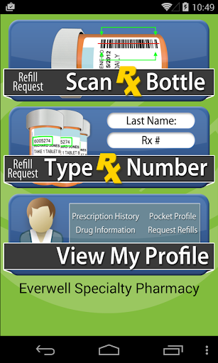 Android application Everwell Specialty Pharmacy screenshort