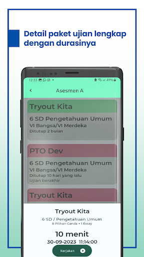 Asesmen PTO Screenshot