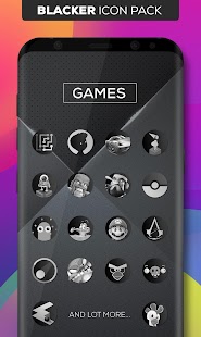 Blacker : Icon Pack Ekran görüntüsü