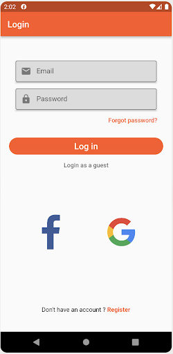 Android application Savet screenshort