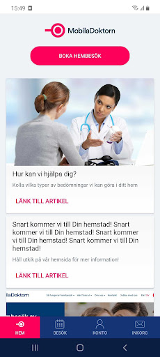 Android application MobilaDoktorn screenshort