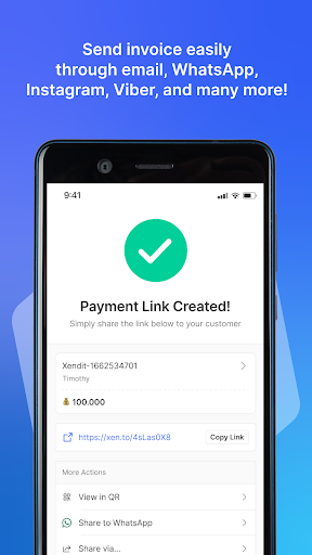 Android application Xendit Business screenshort