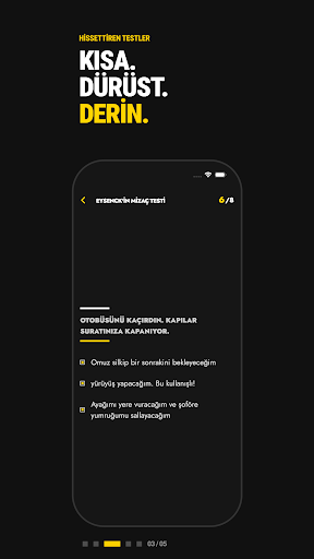 Psikolojik testler ve quizler Android Uygulaması Ekran Görüntüsü 3