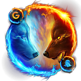 Flame Wild Wolf Theme icon