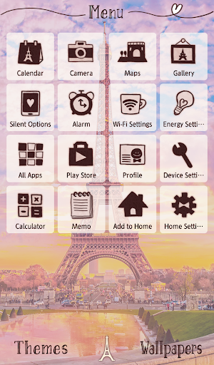 Parisian Twilight Theme Screen 2