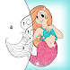 Mermaid Coloring - Glitter Mermaid color by number - Androidアプリ