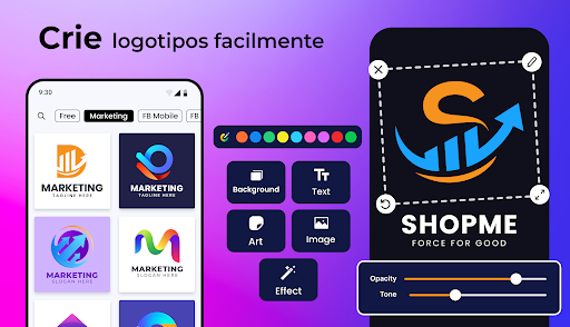 Visualização do aplicativo