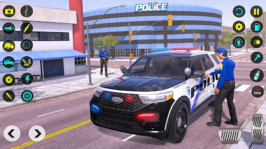 SUV 警車追逐：警察模擬
