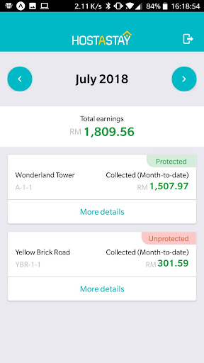HostAStay Owner App Screen 2