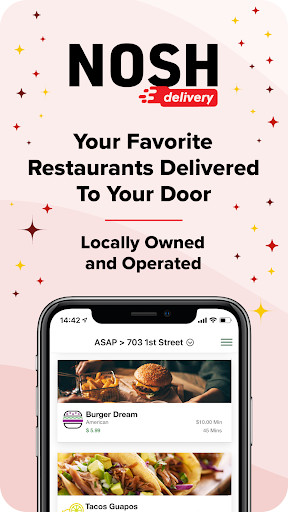 Android application Nosh Delivery screenshort