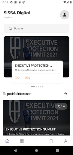 SISSA Digital Eventos Screen 2