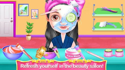 Cute Girl Fashion Makeover Spa: Jeu de maquillage  APK MOD (Astuce) screenshots 6