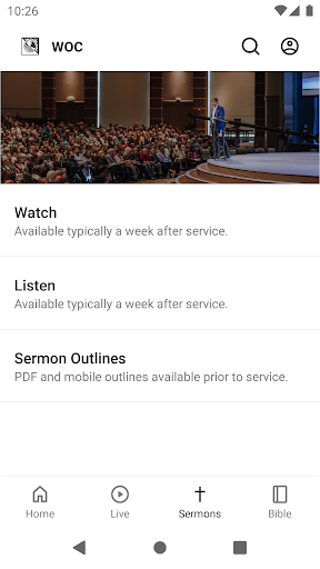 Screenshot of World Outreach Church