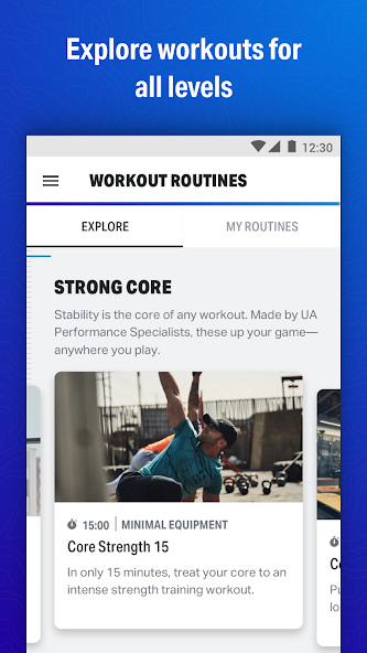 Map My Fitness Workout Trainer banner