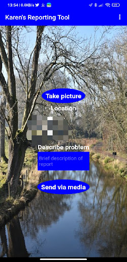 Android application Karen's Reporting Tool screenshort