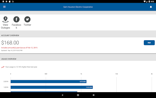 Screenshot of mySamHouston