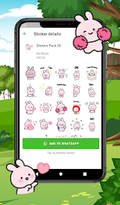 Imágen 12 WAStickerApps Conejo Stickers android