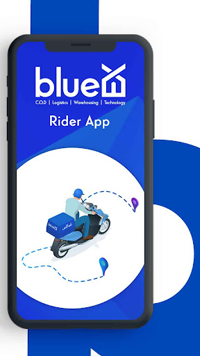 Android application blueEX Rider App screenshort