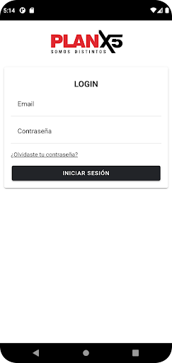 Android application PlanX5 screenshort