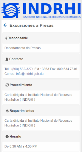 INDRHI-SERVICIOS Screen 2