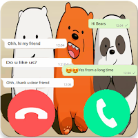 Call from we bare bears™- video Call and chat