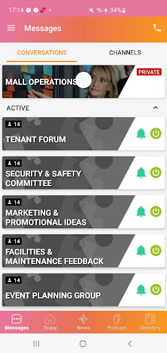 Android application COMMUNITYpal screenshort