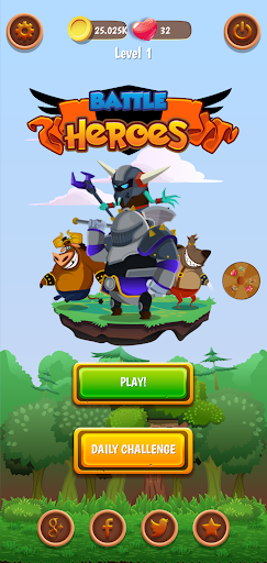 Android application Battle Heroes: Sort Puzzle screenshort