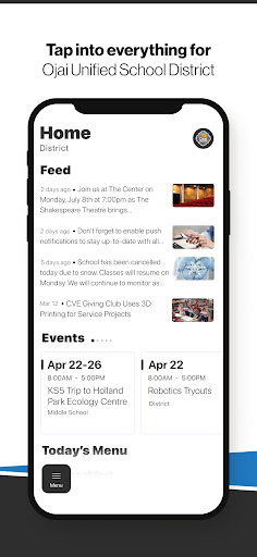 Android application Ojai Unified School District screenshort