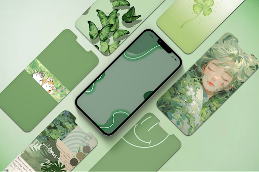 Screenshot of Green Aesthetic Wallpaper