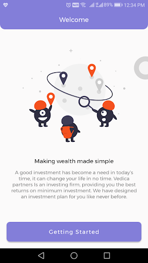 Android application Vedica Partner screenshort