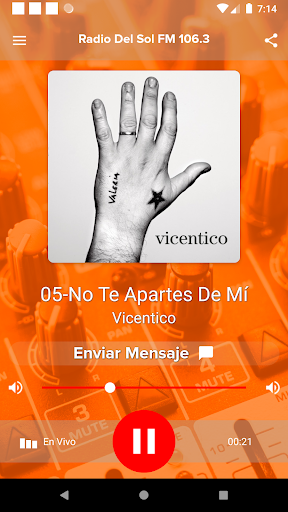 Android application Radio Del Sol FM 106.3 screenshort