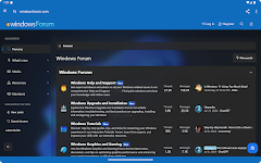 screenshot of Windows Forums